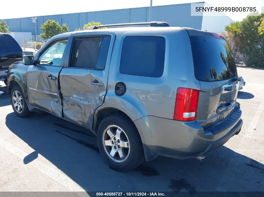 2009 Honda Pilot Touring VIN: 5FNYF48999B008785 Lot: 40585727