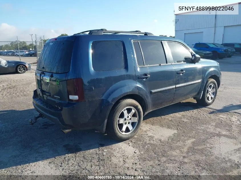 5FNYF48899B022046 2009 Honda Pilot Touring