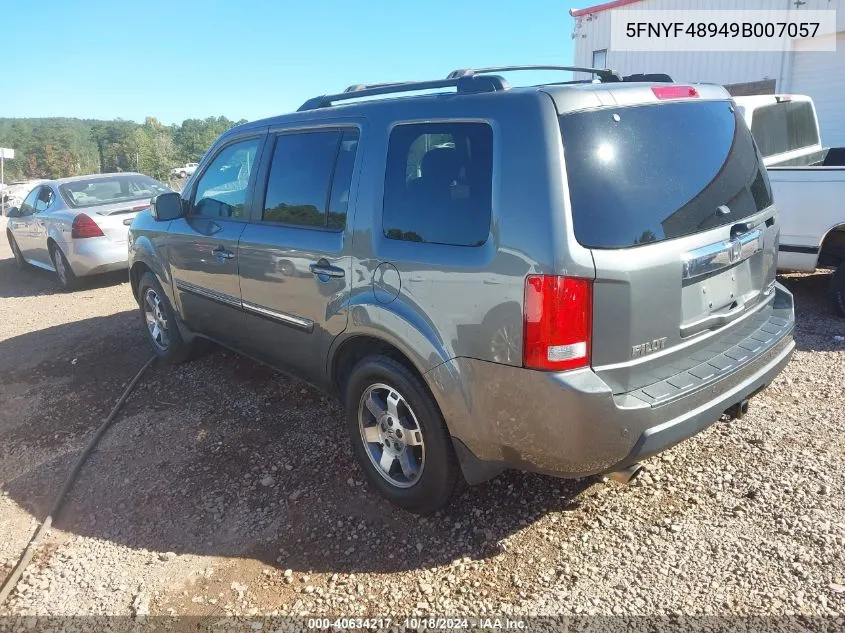 2009 Honda Pilot Touring VIN: 5FNYF48949B007057 Lot: 40634217