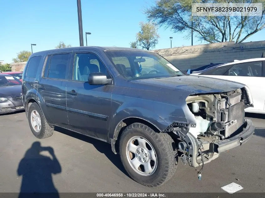 5FNYF38239B021979 2009 Honda Pilot Lx