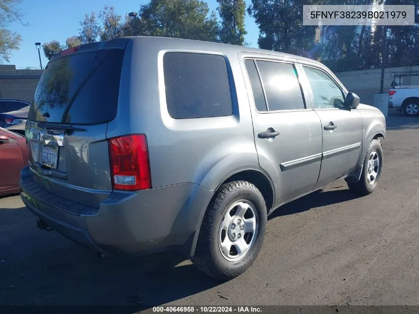 5FNYF38239B021979 2009 Honda Pilot Lx