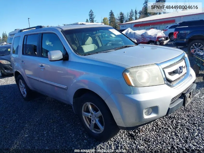 2009 Honda Pilot Ex VIN: 5FNYF48449B004616 Lot: 40660705