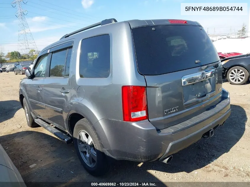 2009 Honda Pilot Ex-L VIN: 5FNYF48689B054744 Lot: 40669862