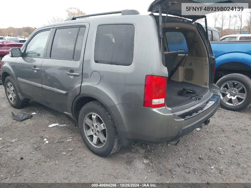 5FNYF48939B024139 2009 Honda Pilot Touring