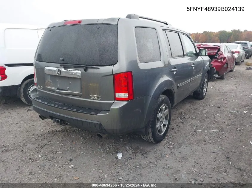 5FNYF48939B024139 2009 Honda Pilot Touring