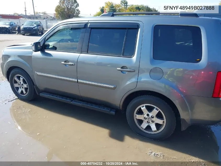 2009 Honda Pilot Touring VIN: 5FNYF48949B027888 Lot: 40704232