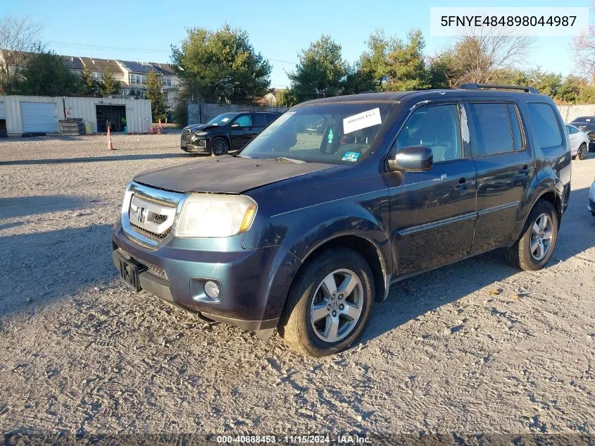 2009 Honda Pilot VIN: 5FNYE484898044987 Lot: 40888453