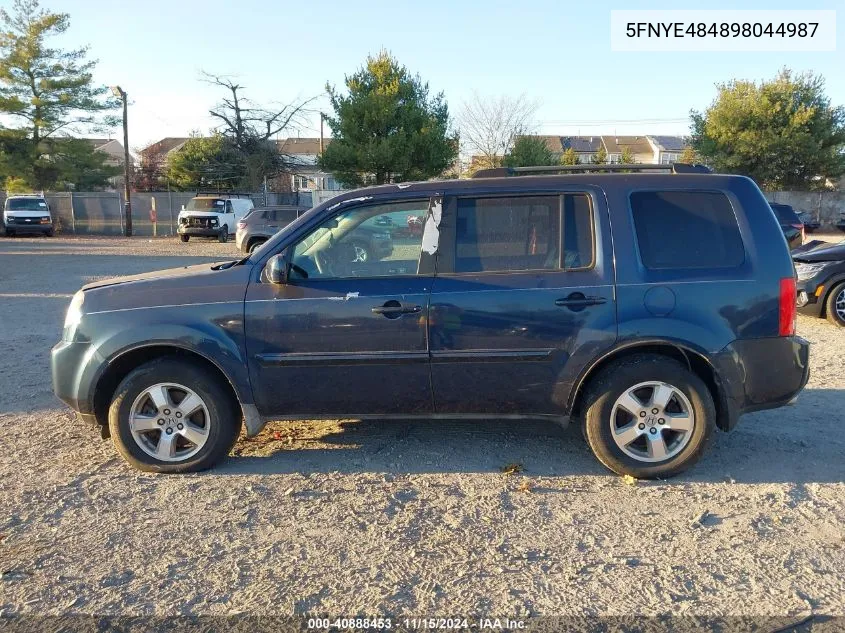 2009 Honda Pilot VIN: 5FNYE484898044987 Lot: 40888453