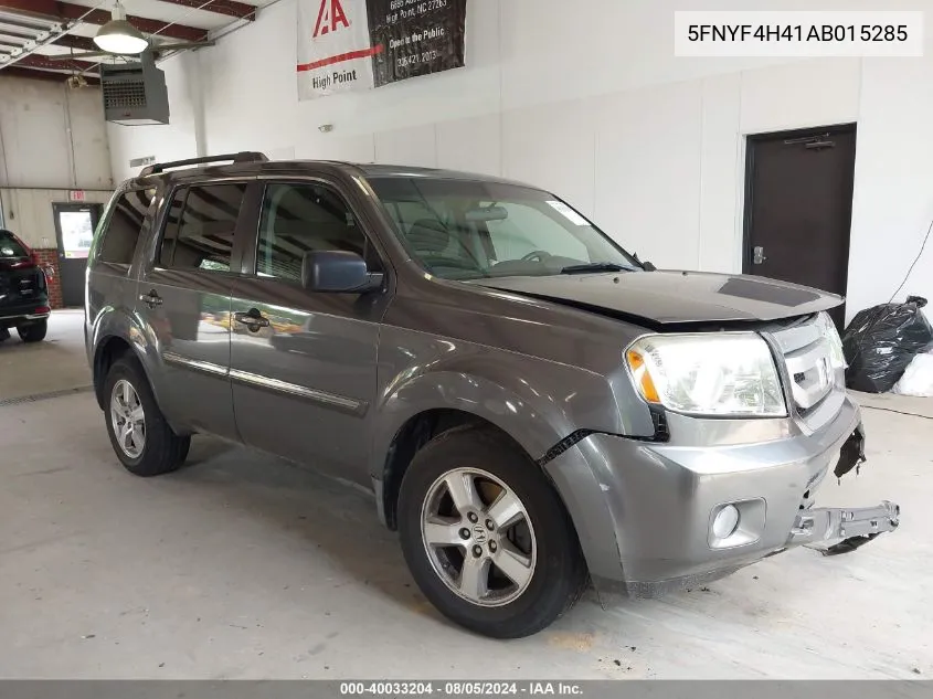 2010 Honda Pilot Ex VIN: 5FNYF4H41AB015285 Lot: 40033204