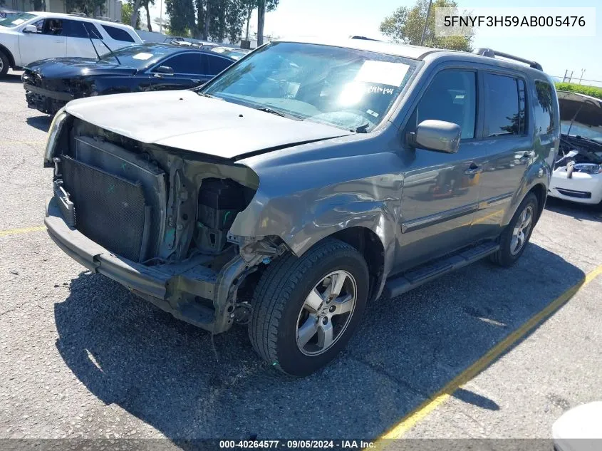 2010 Honda Pilot Ex-L VIN: 5FNYF3H59AB005476 Lot: 40264577