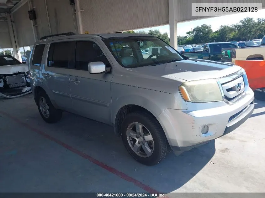 2010 Honda Pilot Exl VIN: 5FNYF3H55AB022128 Lot: 40421600