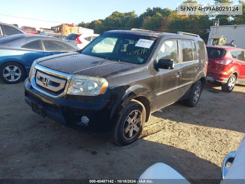 2010 Honda Pilot Touring VIN: 5FNYF4H99AB029124 Lot: 40487142