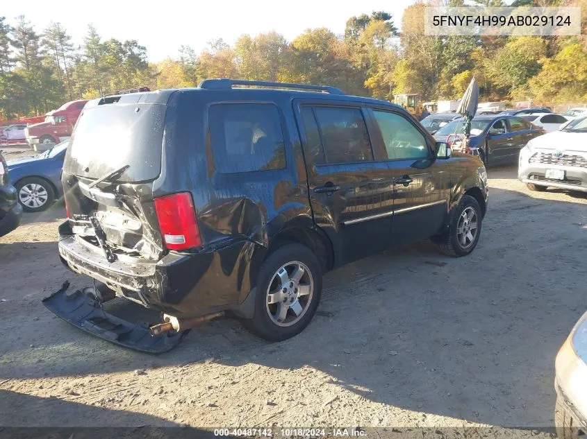 2010 Honda Pilot Touring VIN: 5FNYF4H99AB029124 Lot: 40487142