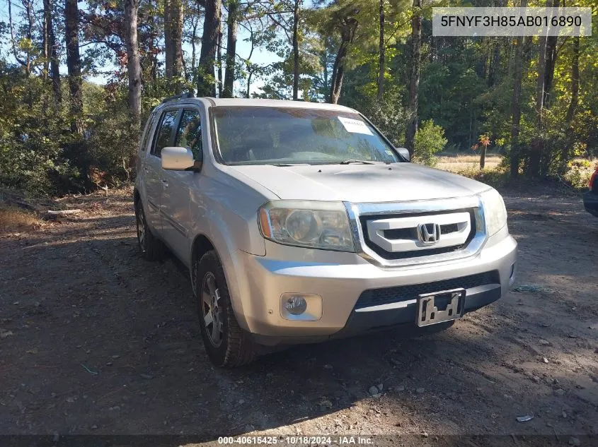 2010 Honda Pilot Touring VIN: 5FNYF3H85AB016890 Lot: 40615425