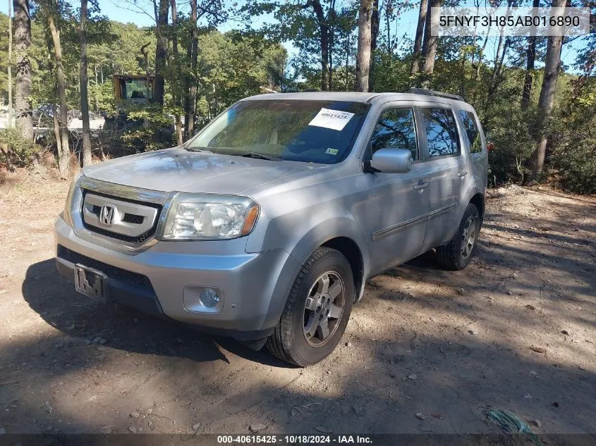 2010 Honda Pilot Touring VIN: 5FNYF3H85AB016890 Lot: 40615425