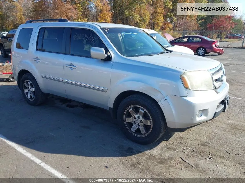 2010 Honda Pilot Lx VIN: 5FNYF4H22AB037438 Lot: 40679577