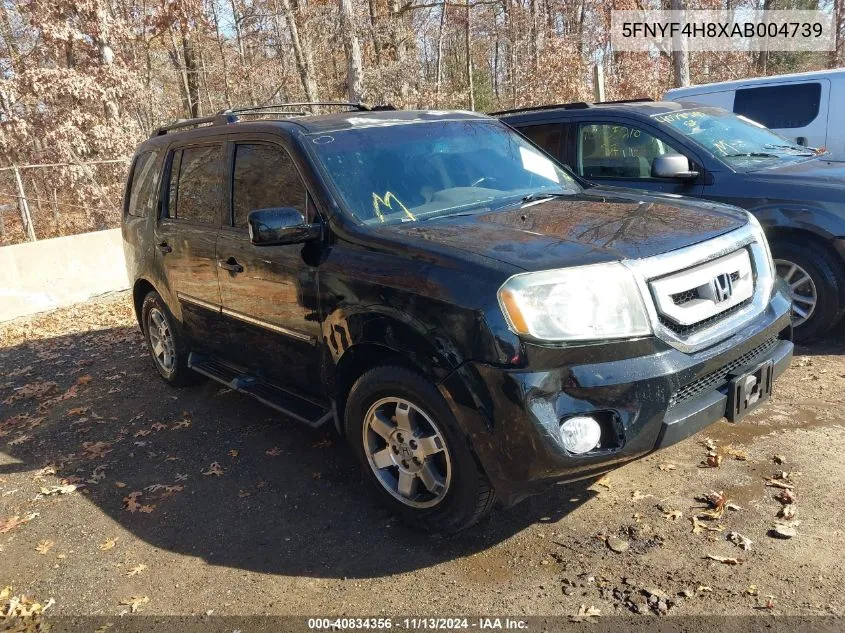 5FNYF4H8XAB004739 2010 Honda Pilot Touring