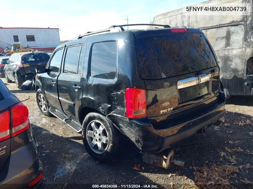 5FNYF4H8XAB004739 2010 Honda Pilot Touring