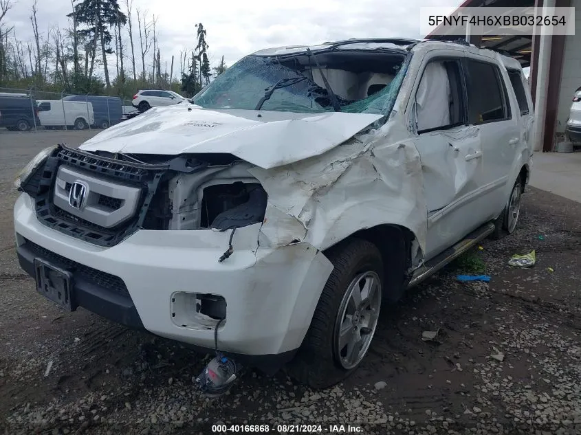 5FNYF4H6XBB032654 2011 Honda Pilot Exl