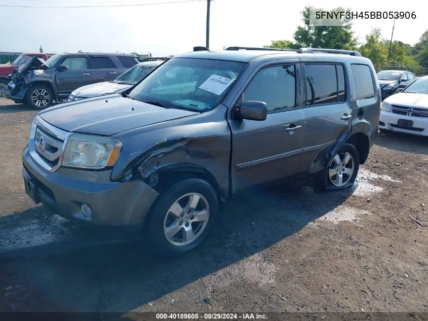 5FNYF3H45BB053906 2011 Honda Pilot Ex