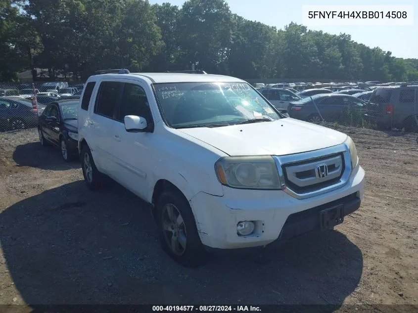 2011 Honda Pilot Ex VIN: 5FNYF4H4XBB014508 Lot: 40194577