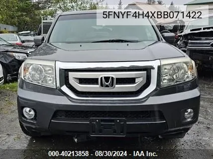 5FNYF4H4XBB071422 2011 Honda Pilot Ex