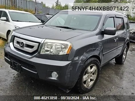 2011 Honda Pilot Ex VIN: 5FNYF4H4XBB071422 Lot: 40213858