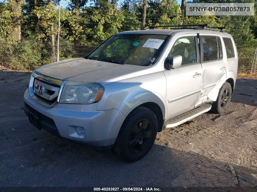 2011 Honda Pilot Exln VIN: 5FNYF4H73BB057873 Lot: 40253827