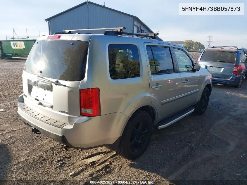 2011 Honda Pilot Exln VIN: 5FNYF4H73BB057873 Lot: 40253827