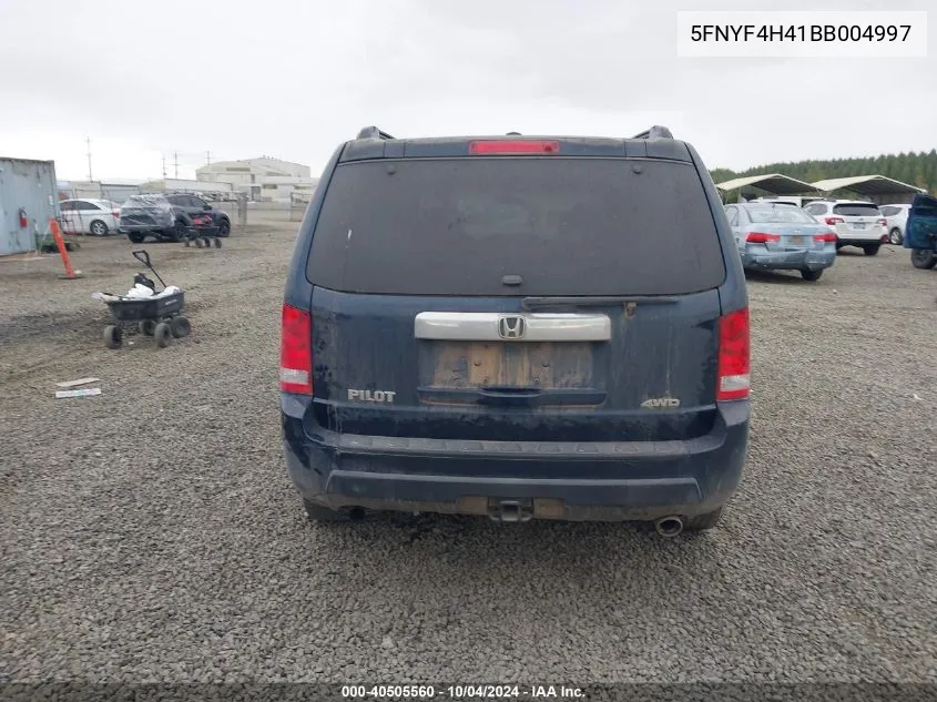 5FNYF4H41BB004997 2011 Honda Pilot Ex