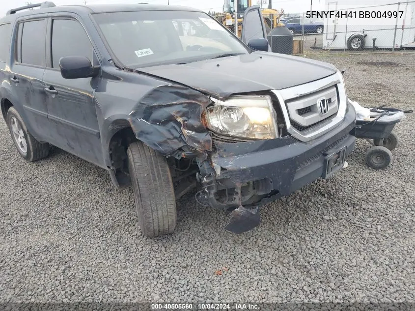 5FNYF4H41BB004997 2011 Honda Pilot Ex