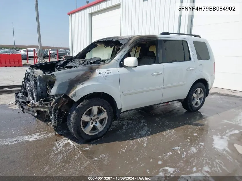 2011 Honda Pilot Ex-L VIN: 5FNYF4H79BB084902 Lot: 40513287