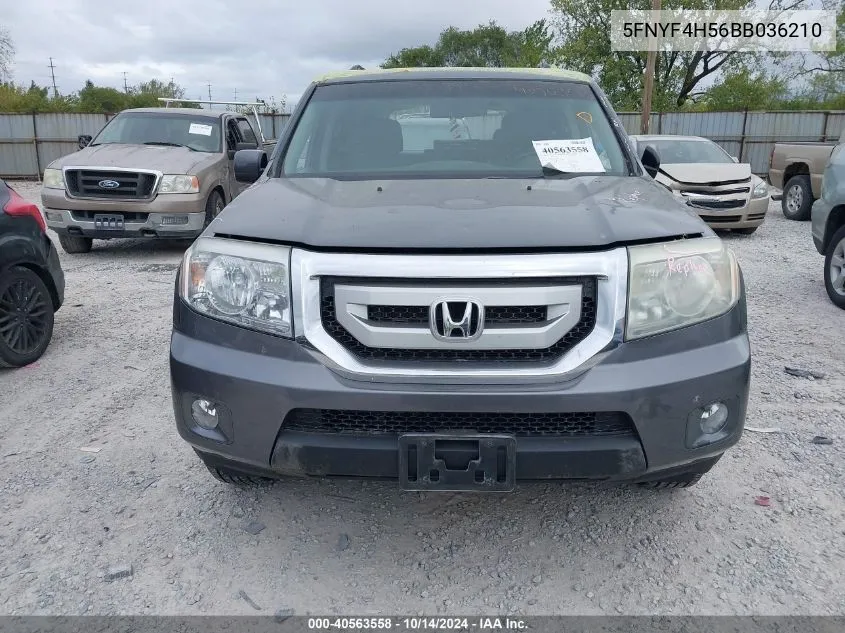 5FNYF4H56BB036210 2011 Honda Pilot Exl