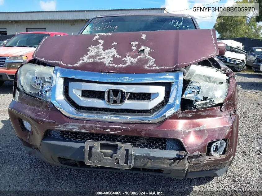 5FNYF3H54BB005970 2011 Honda Pilot Ex-L