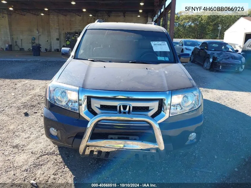 5FNYF4H60BB066926 2011 Honda Pilot Ex-L