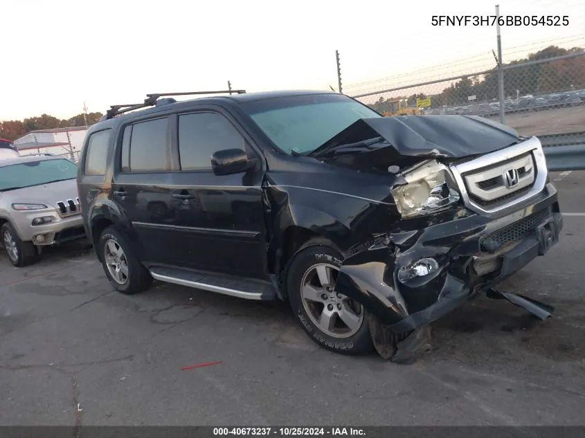 2011 Honda Pilot Exln VIN: 5FNYF3H76BB054525 Lot: 40673237