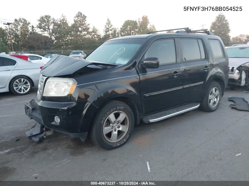 2011 Honda Pilot Exln VIN: 5FNYF3H76BB054525 Lot: 40673237