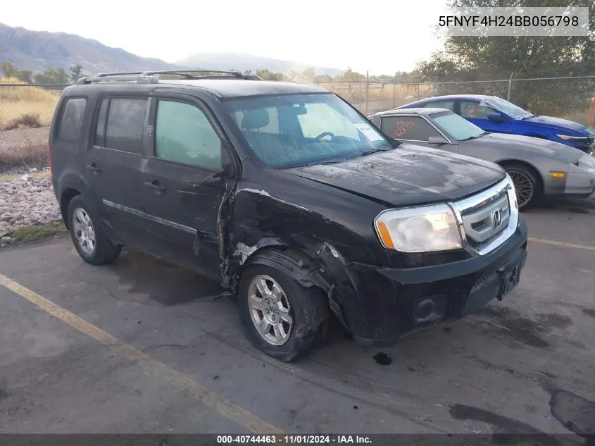 2011 Honda Pilot Lx VIN: 5FNYF4H24BB056798 Lot: 40744463