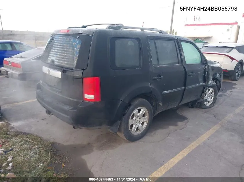 2011 Honda Pilot Lx VIN: 5FNYF4H24BB056798 Lot: 40744463