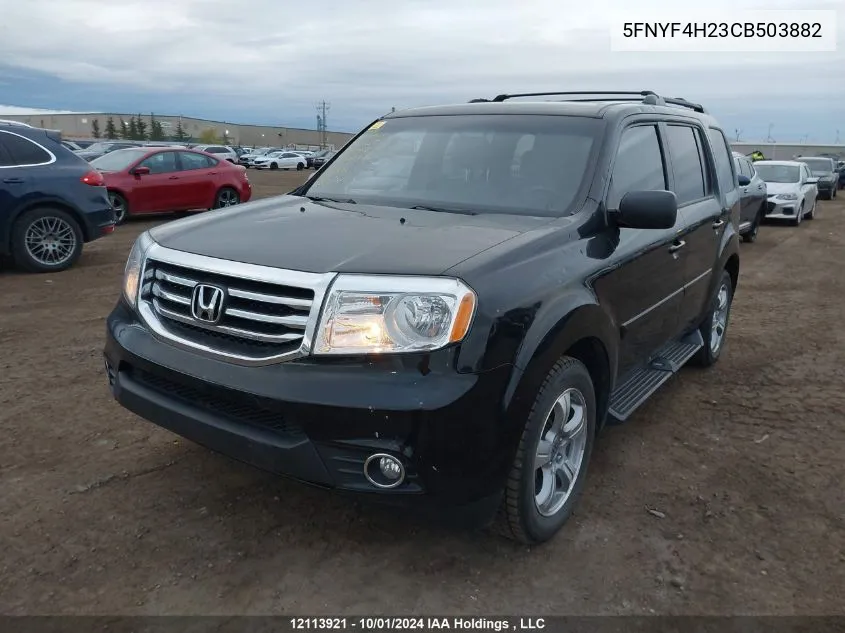 2012 Honda Pilot VIN: 5FNYF4H23CB503882 Lot: 12113921