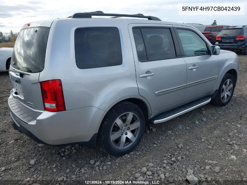 2012 Honda Pilot VIN: 5FNYF4H97CB042439 Lot: 12130824