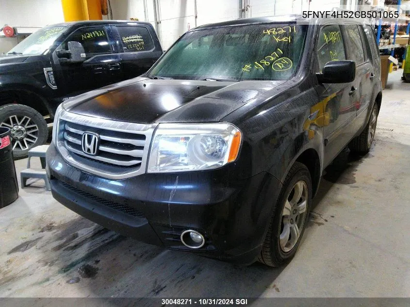 2012 Honda Pilot Exl VIN: 5FNYF4H52CB501065 Lot: 30048271