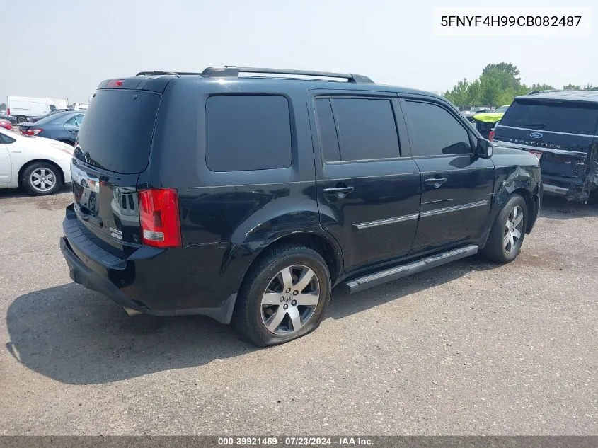 2012 Honda Pilot Touring VIN: 5FNYF4H99CB082487 Lot: 39921459