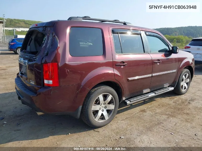 5FNYF4H91CB063948 2012 Honda Pilot Touring