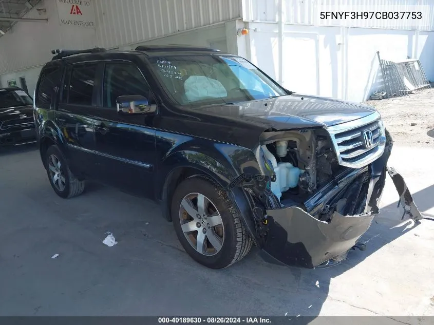 5FNYF3H97CB037753 2012 Honda Pilot Touring