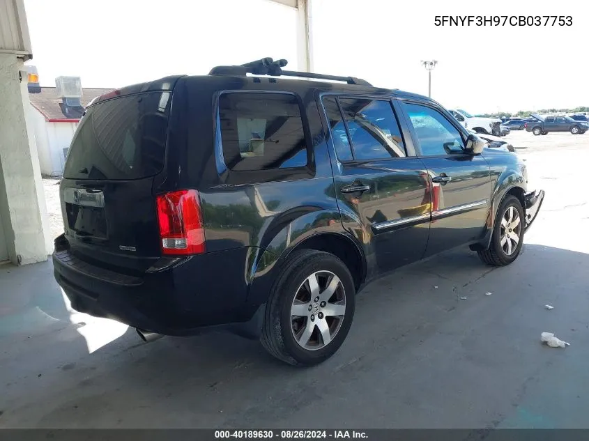 5FNYF3H97CB037753 2012 Honda Pilot Touring