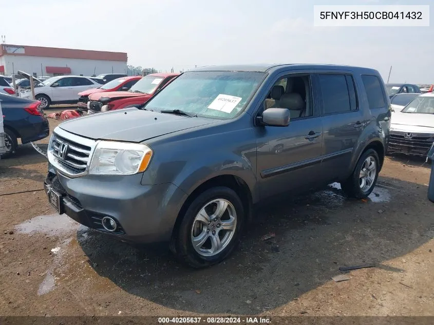 5FNYF3H50CB041432 2012 Honda Pilot Ex-L