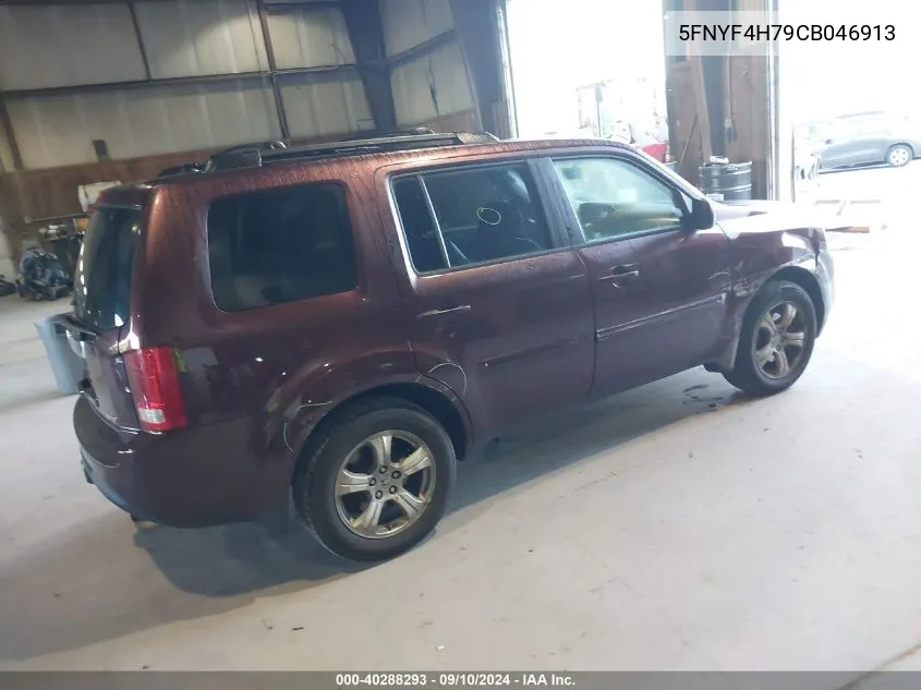 5FNYF4H79CB046913 2012 Honda Pilot Exln