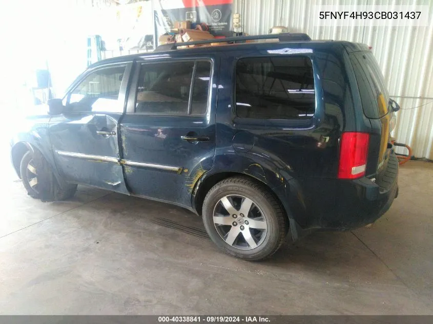 5FNYF4H93CB031437 2012 Honda Pilot Touring