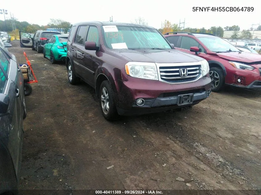 5FNYF4H55CB064789 2012 Honda Pilot Exl